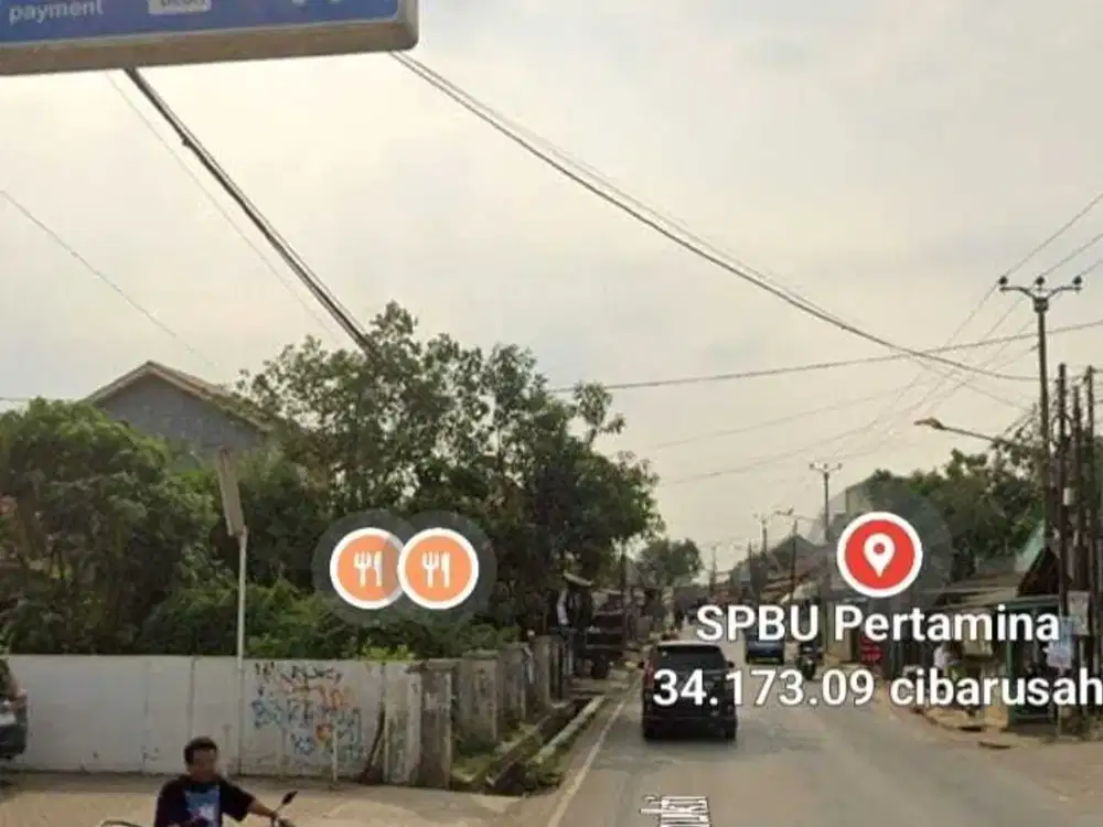TANAH DIJUAL CEPAT MURAH DI PINGGIR JALAN RAYA CIBARUSAH CIKARANG