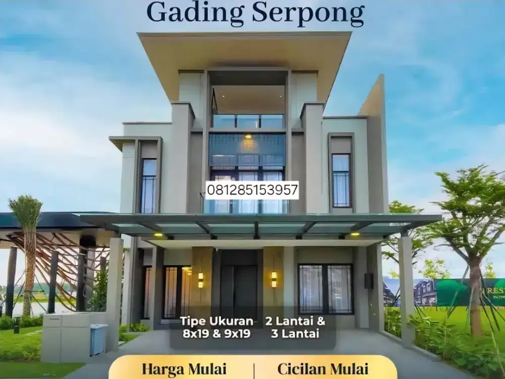 Dijual Rumah Di Grand Pasadena Village Gading Serpong 2Lt 3Lt 4man DP KPR 10% AJA!