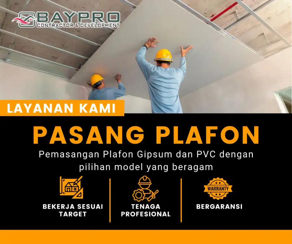 PLAFON GIPSUM, PVC dan WALLPANEL MURAH BERGARANSI