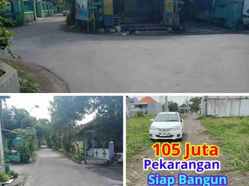 Tanah pekarangan siap bangun Buduran Sidoarjo Bisa kredit hingga 2 tahun