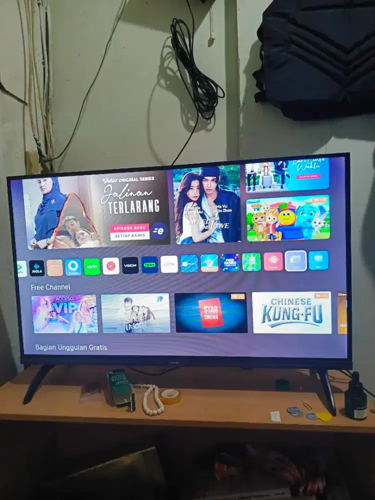 TV smart cocca 32 Inc fullset baru 3 bln