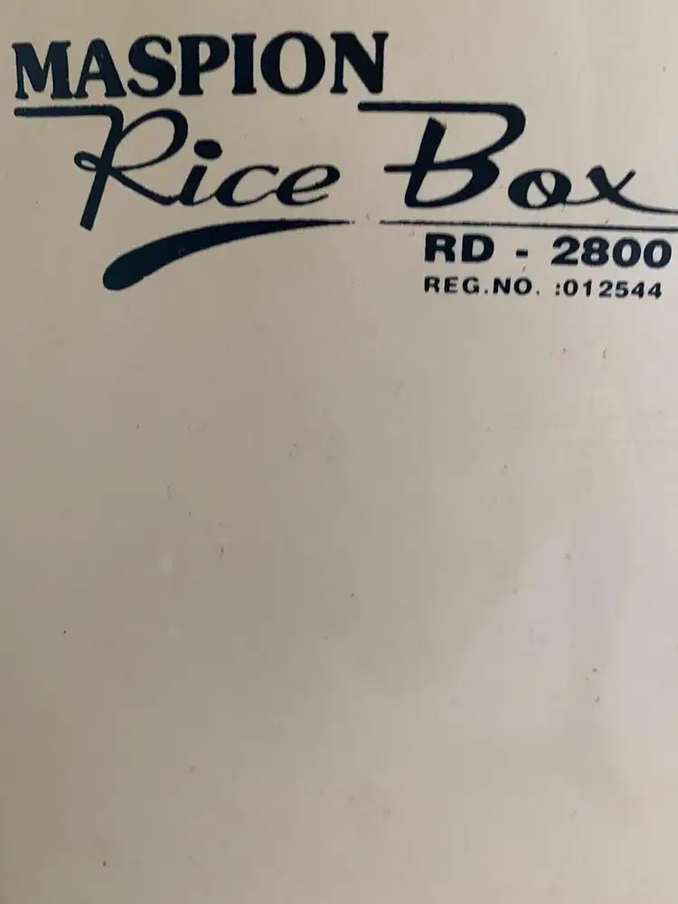 Tempat beras merk maspion