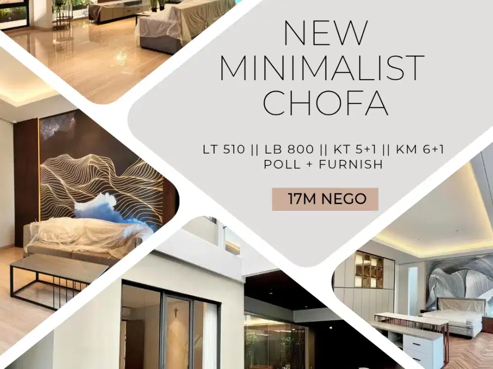 NEW MINIMALIS MEWAH PRIVAT POLL FURNISH CHOFA dkt sukomanunghal darmo