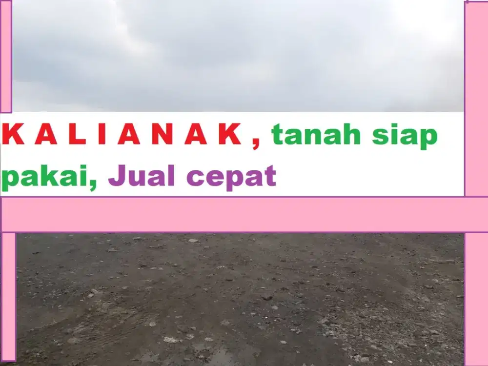DIJUAL tanah kalianak dekat tanjung perak, siap pakai akses kontainer sisipan loss