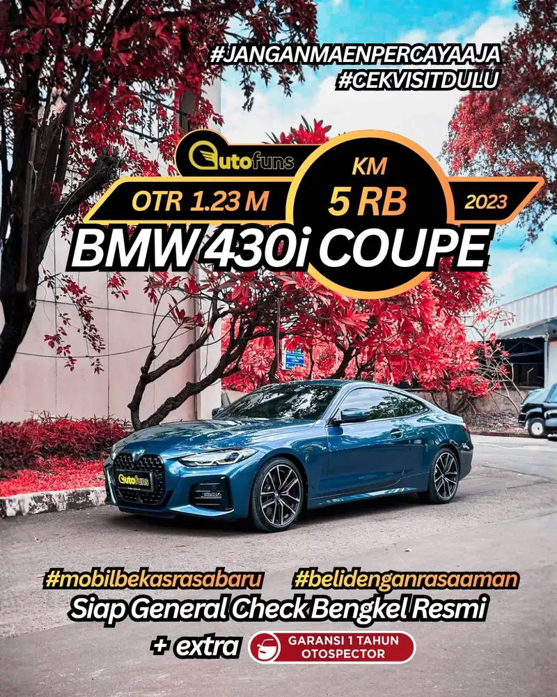 Km 5 Rb BMW 430i Coupe 2024/2023 MSport 2.0L Bensin BMW M sport 2023
