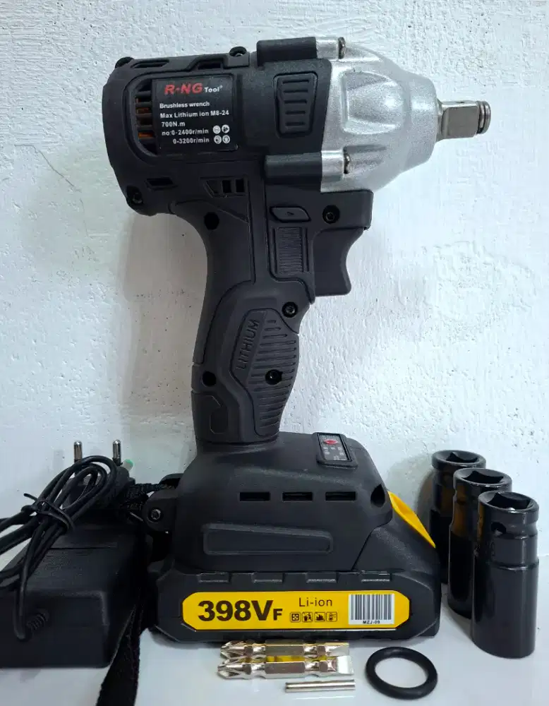 Baru japan mesin impact wrench brushless 700 nm baterai lithium