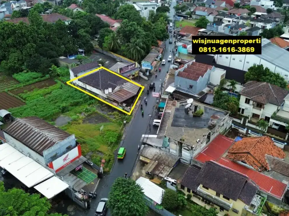 Tanah Komersil Perdagangan dan Jasa jalan raya Taman Cimanggu depan Alfamart bonus Bangunan Dapur Catering