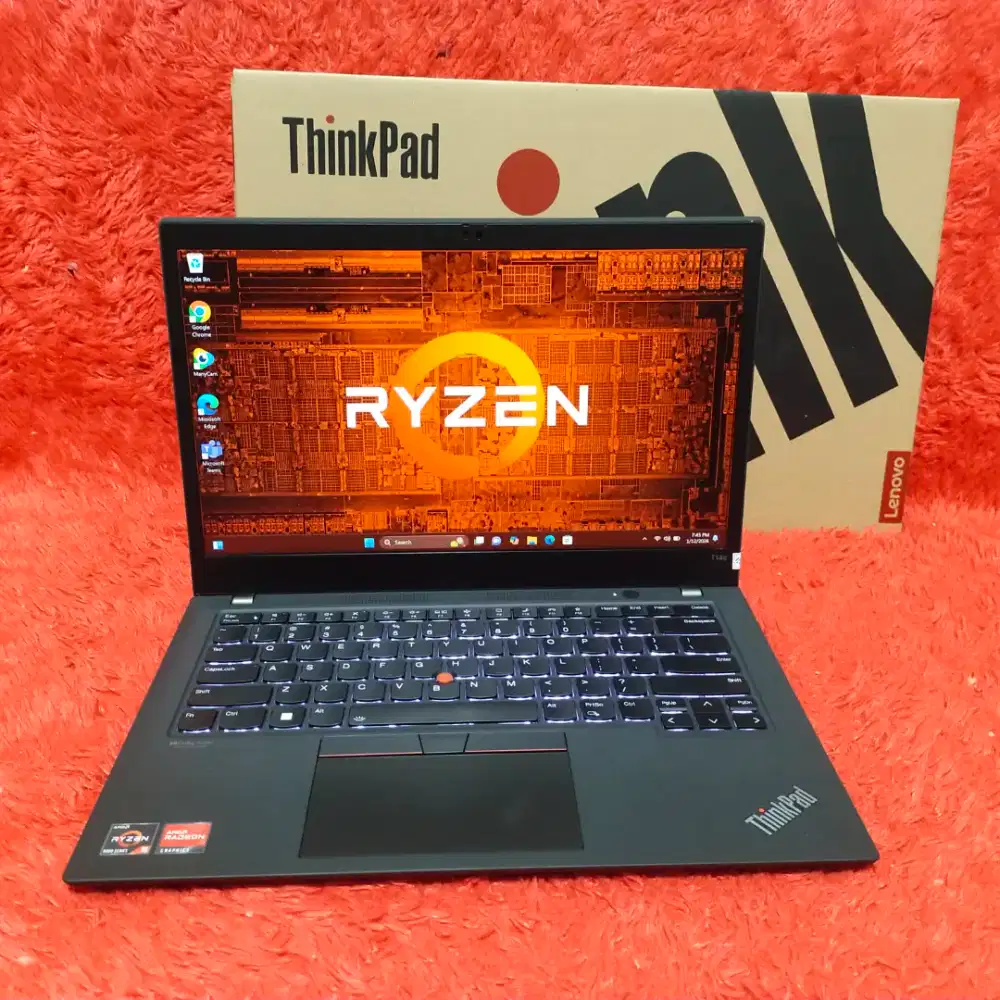 Laptop Gaming Lenovo T14s Ryzen 5 Pro 5650U 12CPUs Ram 16GB LED 14inch