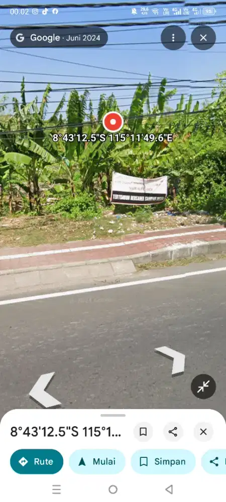 Dijual tanah 1,5 are pinggir jalan utama bypas ngurah rai denpasar