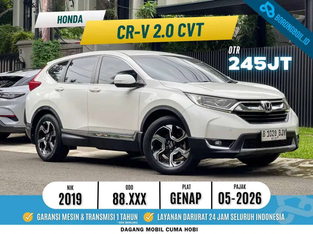 FLASH SALE Honda CRV 2.0 Cvt 2019 Putih