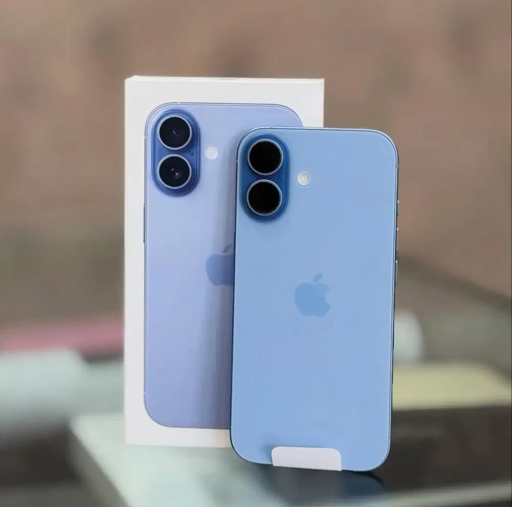 ready stock iphone 17 256 mist blue new garansi resmi ibox 12 bulan