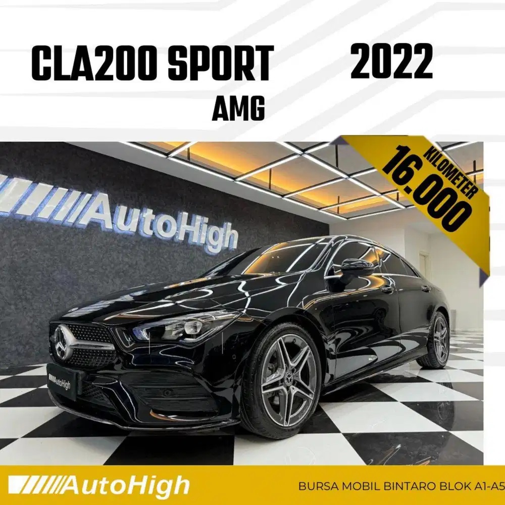 DP10% [Km16.000] CLA200 AMG 2022 Black / CLA 200 Reg 2021 #AUTOHIGH