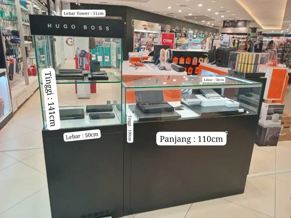 Etalase mini etalase besar dan etalase tower