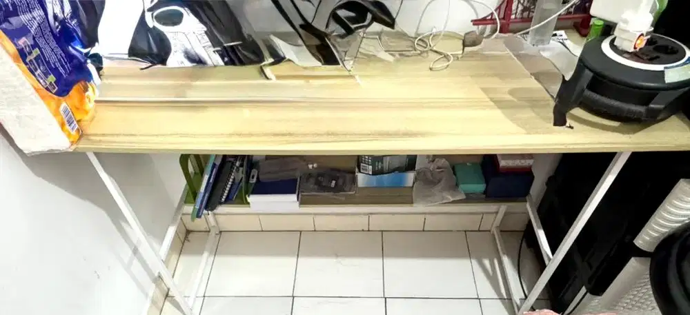 Dijual Meja Belajar Kantor Sebarguna motif Kayu