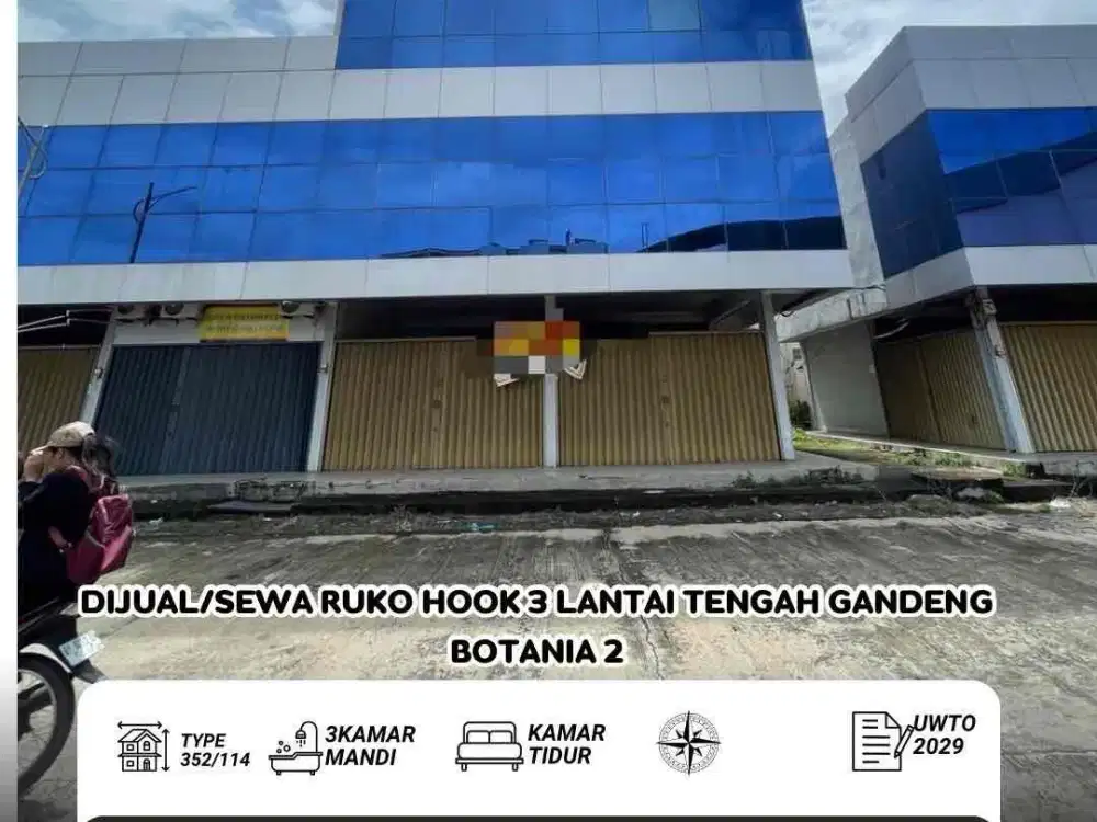 Dijual Dan Sewa Ruko Botania 2 Batam Center