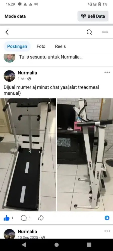 Treadmill ,kondisi masih baru  blm lama pakai