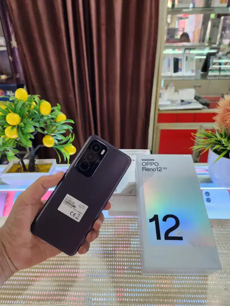 Oppo Reno 12 5G Ram 12+12Gb/ 256Gb Fulset Mulus Original 100% Like New