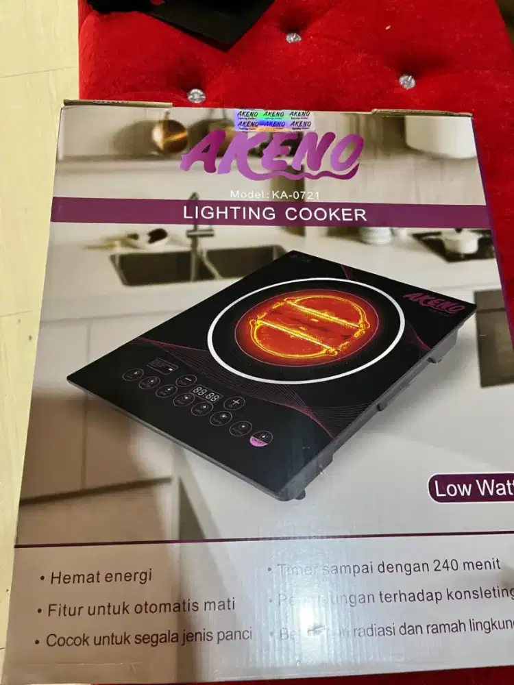 LIGHTING COOKER MEREK  AKENO LOW WATT BARU