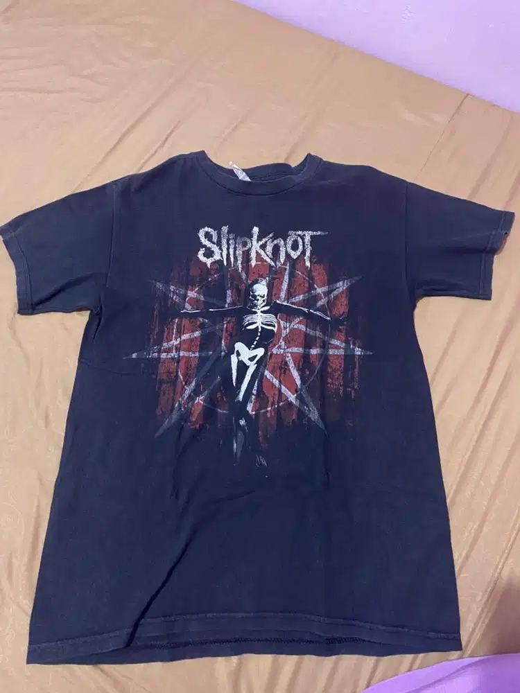 (Preloved) KAOS T SHIRT SLIPKNOT BOOTLEG