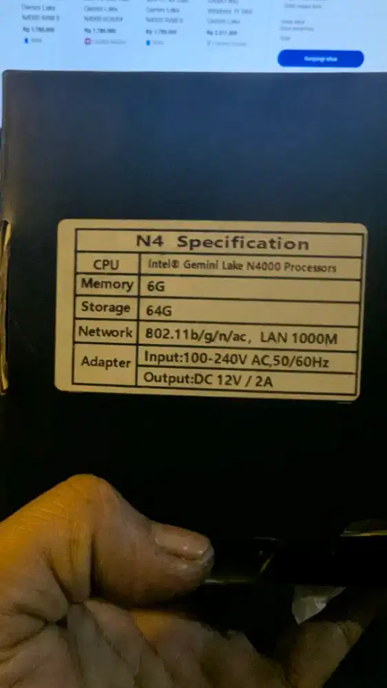 Mini PC Intel Intel N4000 ram 6gb