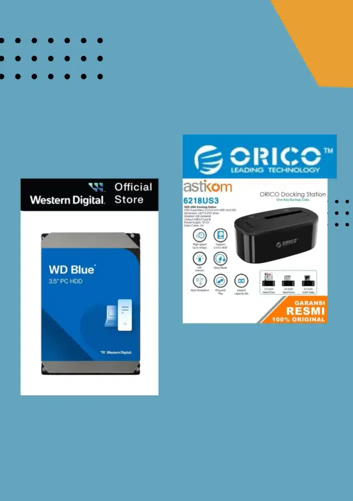 Hardisk WD (1TB) & Docking enclouser