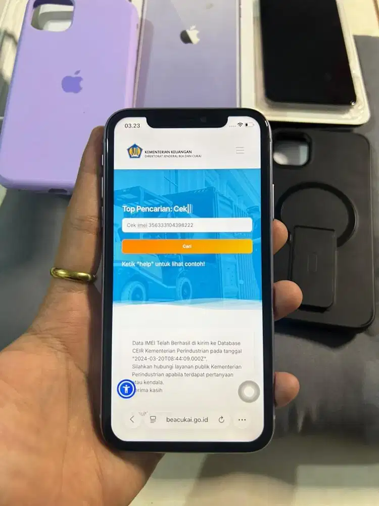 Iphone 11 128Gb beacukai permanen terdaftar