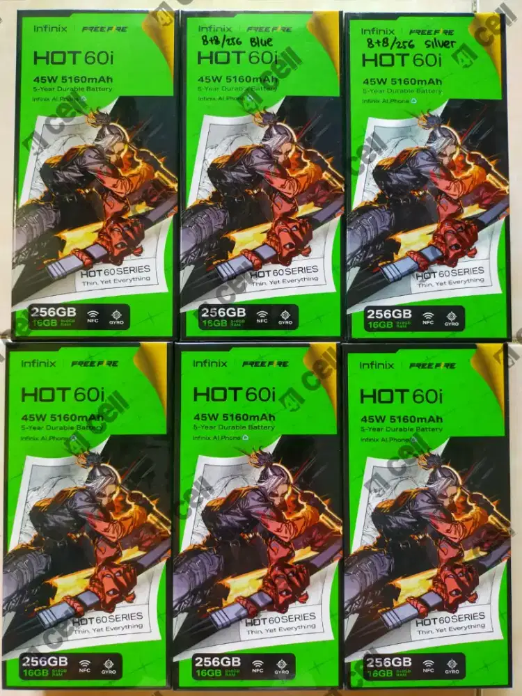 Infinix hot 60i ram 8+8/256 100% baru Termurah