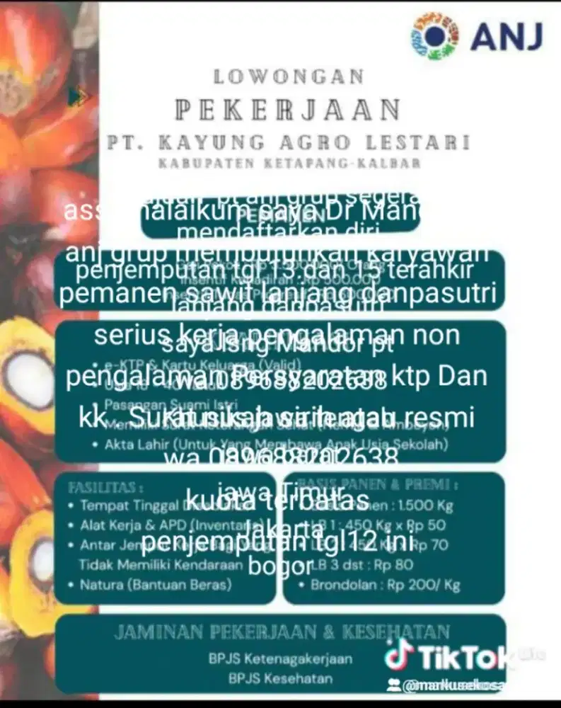 Cari karyawan lanjang danpasutri