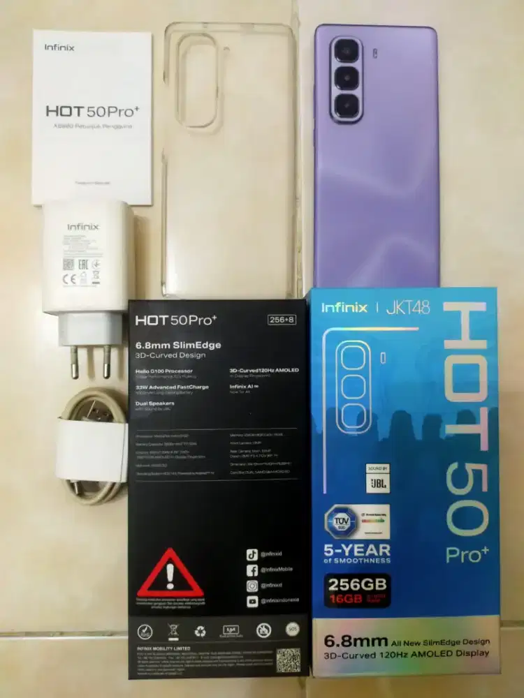 Infinix hot 50 pro plus 8/256 seperti baru