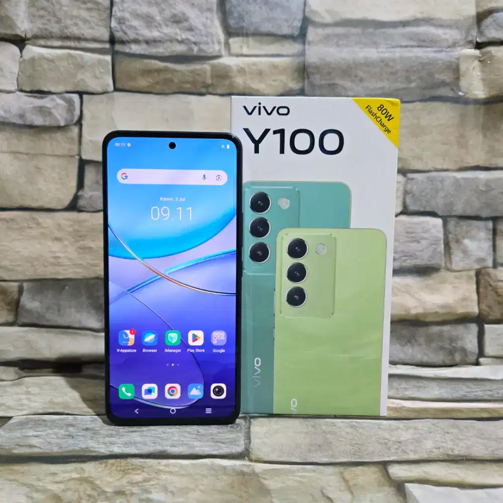 Vivo Y100 4G 8/128 Fullset Segel Normal Mulus 98%