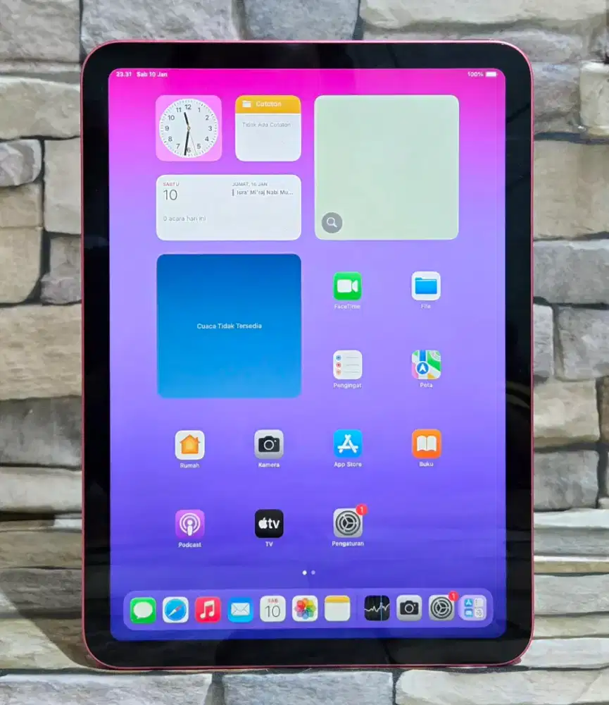 Ipad Gen 10 64Gb Wifi kelengkapan ipad aja/batangan segel mulus 98%