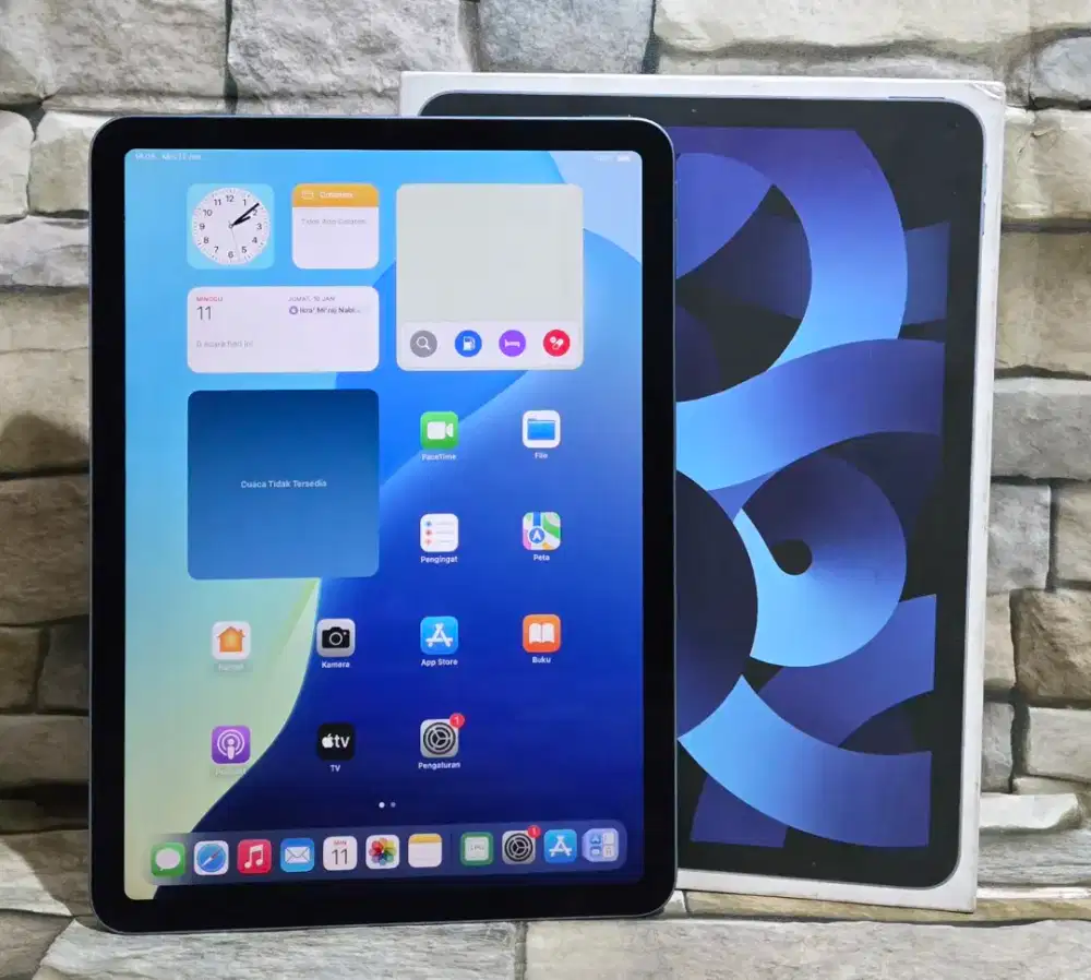 Ipad air M1 Gen 5 64Gb Wifi Fulset segel mulus 98%