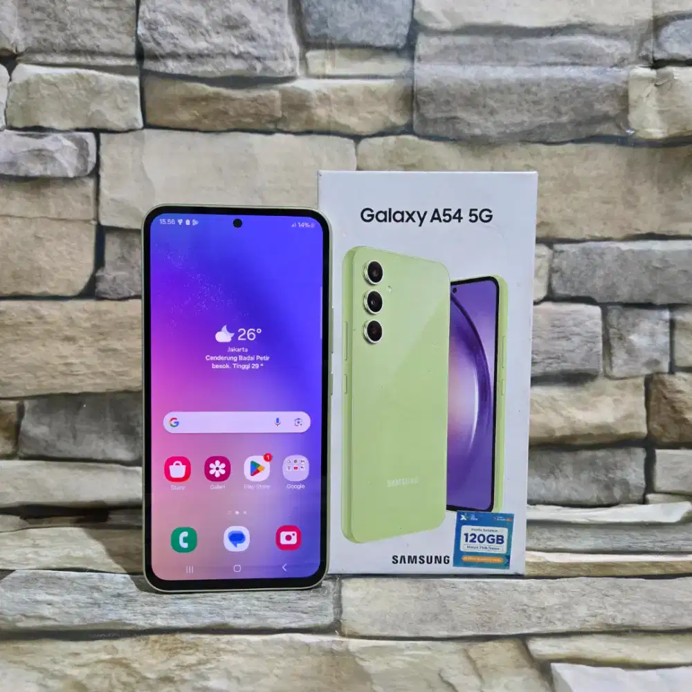 Samsung Galaxy A54 5G 8/256 Lime Fulset segel mulus 98%