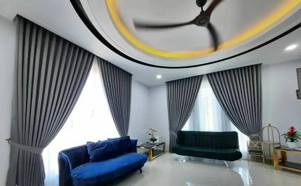 Jasa Tirai Gorden Jendela Gordyn Mewah Hordeng Model Terbaru Murah