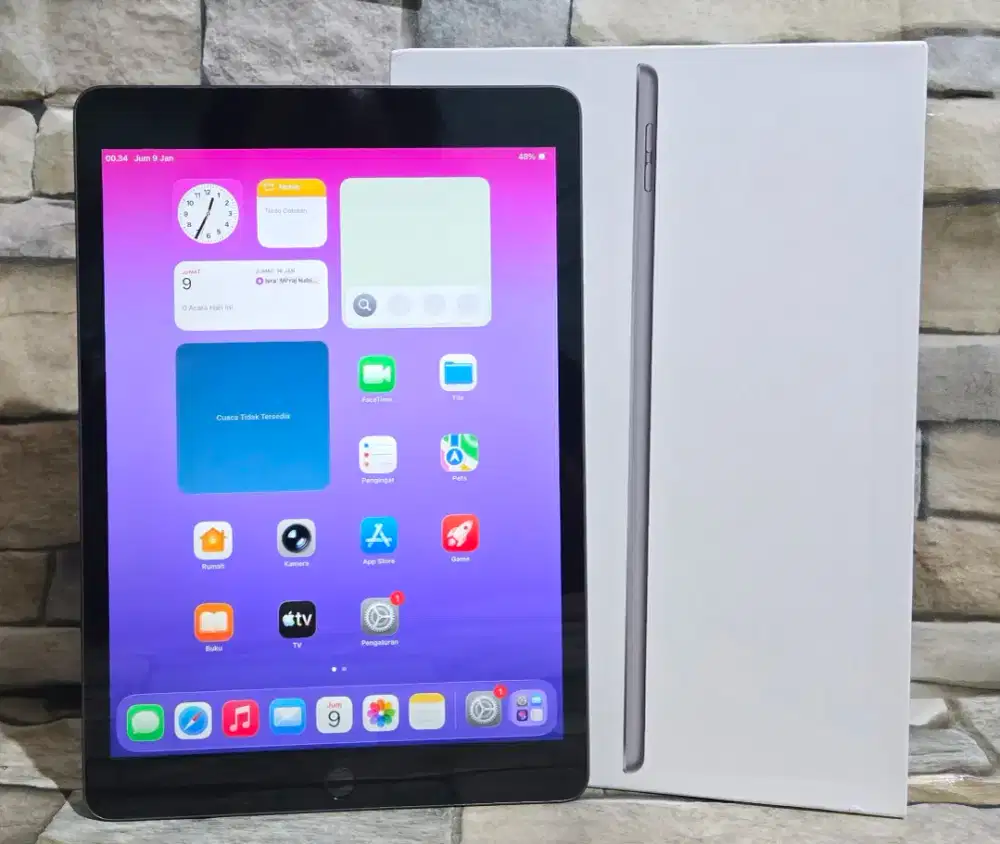 Ipad Gen 9 64Gb Wifi Fulset segel mulus 95%