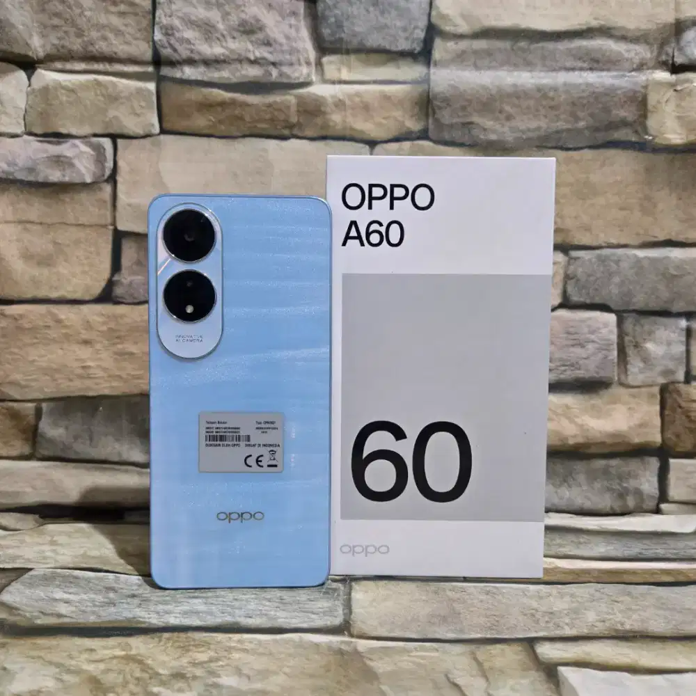 Oppo A60 4G 8/128 Blue Fulset segel mulus 98% Garansi panjang