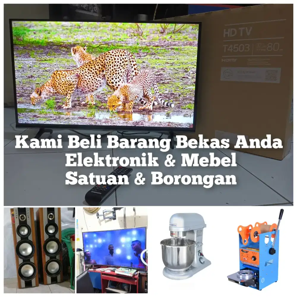 Terima Terus TV Bekas, Monitor, Speaker, Elektronik lainnya