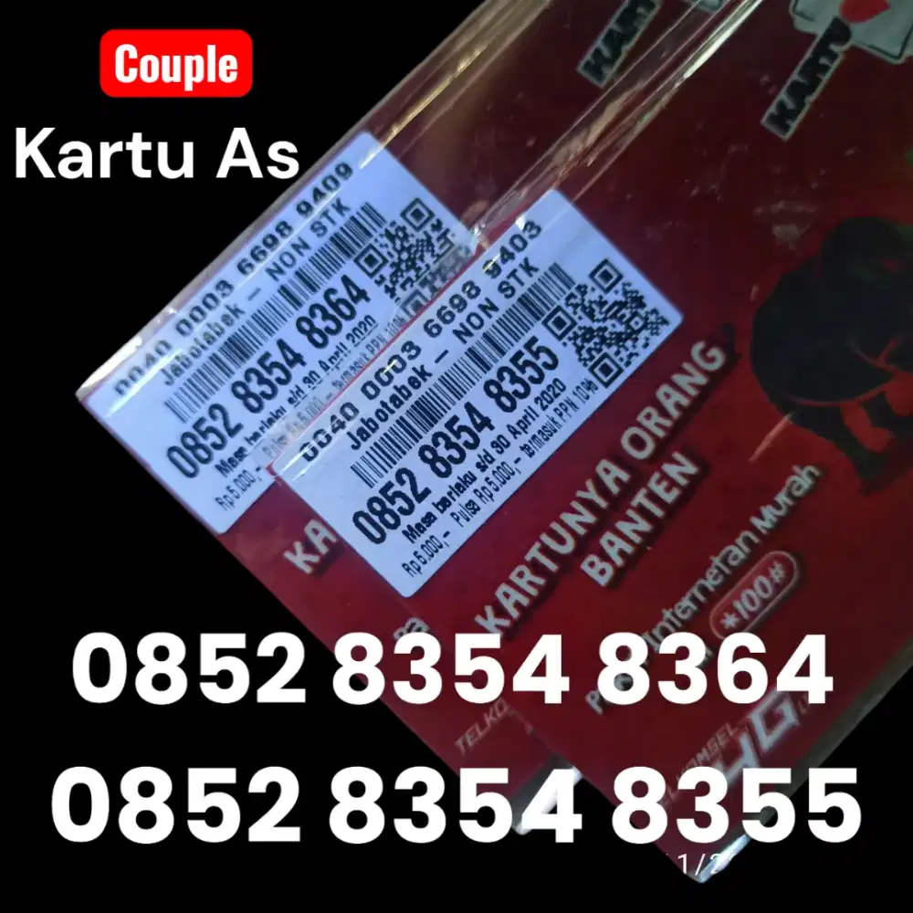 NOMOR CANTIK AS SEPASANG