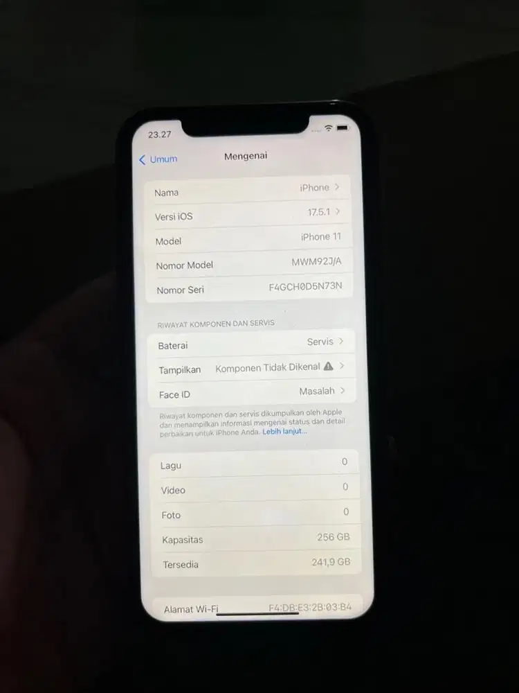 Iphone 11 256 inter wifi only