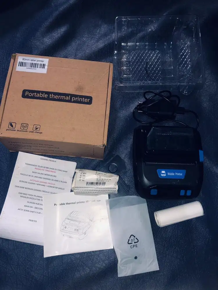 Printer Bluetooth Thermal 80MM Cetak Resi Nota Penjualan Struk Kasir