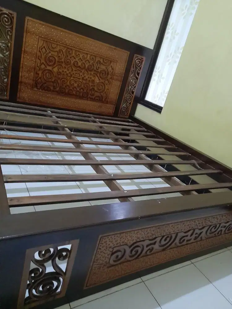 ranjang dipan kayu jati belanda