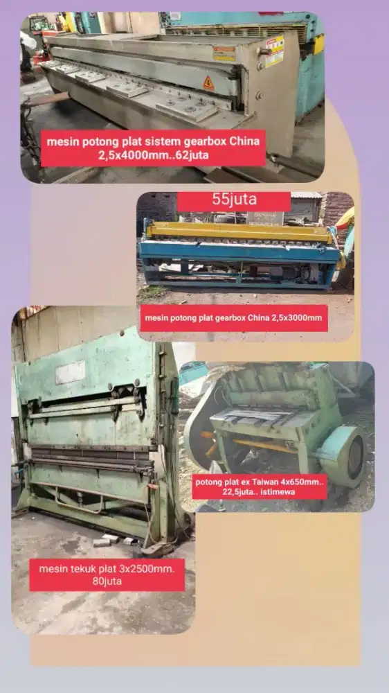 Mesin potong tekuk plat