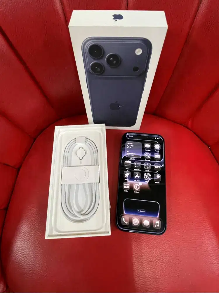 iPhone 17 Pro 256gb Deep Blue Garansi iBox Aktif Fullset Original