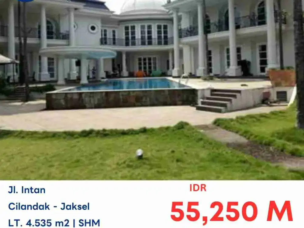 LELANG RUMAH MEWAH DI JL JALAN UJUNG CILANDAK JAKARTA BARAT