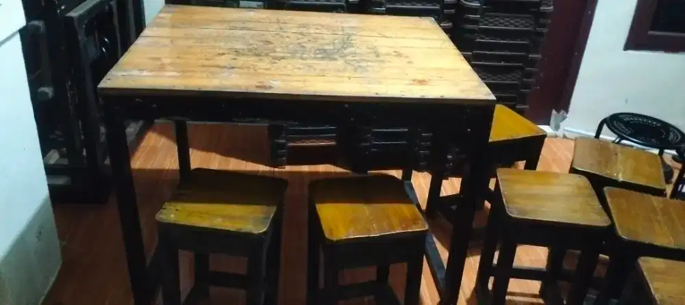 Meja kursi bekas coffee