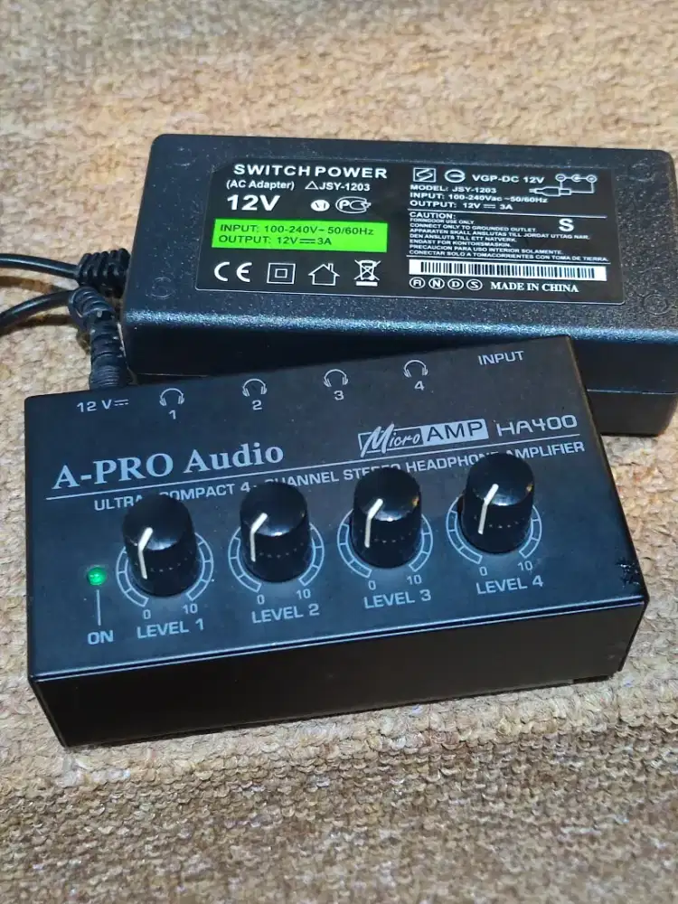 Headphones amplifier 4 channel