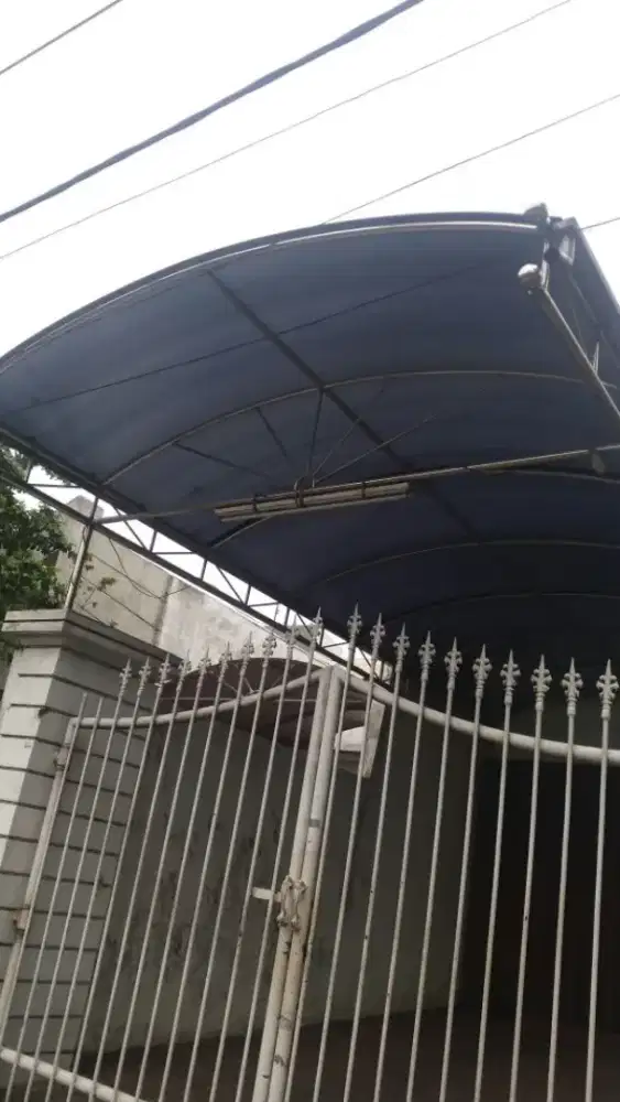 Tenda canopy besi dan setenlis