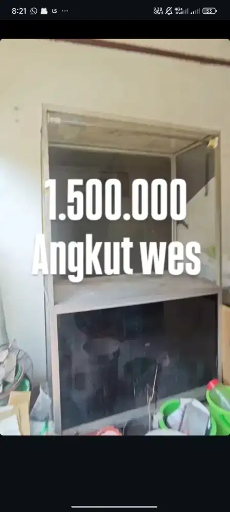 Rombong gorengan full kaca