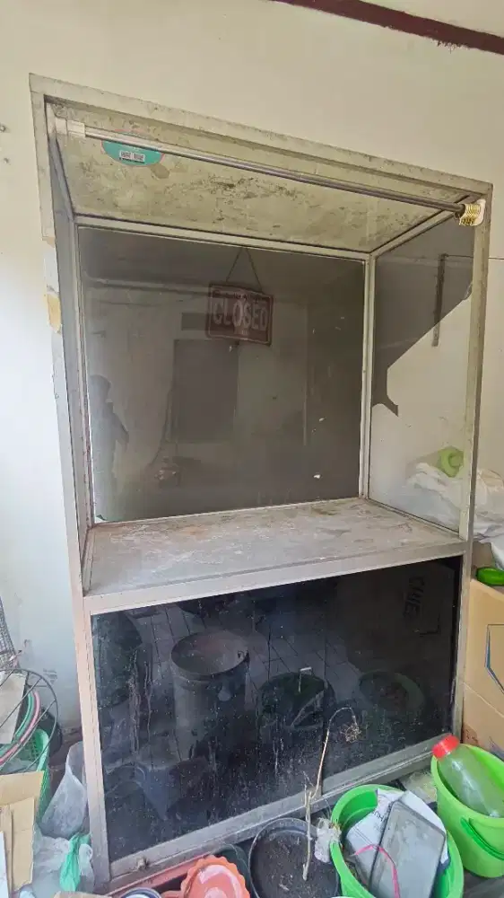 Rombong gorengan full kaca