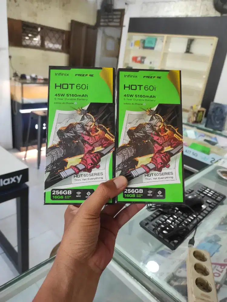 [ Fast respon wa ] Infinix Hot 60i NFC 8+8/256 Garansi resmi 1thn